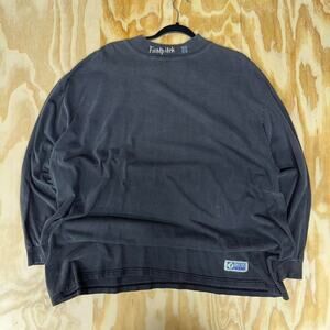 Vintage 1990s embroidered discus long sleeve mock neck